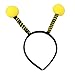 Party Headbands, FunPa 5PCS Bee Headbands Bulk Bumblebee Hair Hoop Tentacle Hair Band for Kids Women Halloween Birthday Baby Shower Gender Reveal Party Bee Day Supplies