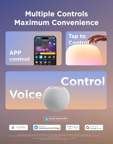 Govee Lantern Floor Lamp, Halo Gradient RGBICWW Smart Standing Lamp with Silicone Soft Lamp Shade, 1000K-10000K, 100+Scene Modes, Music Sync, 1400lm, Matter Compatible, Ideal for Living Room, Bedroom