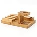 OJA 5-Port USB Desktop Bamboo Charging Station Universal Multi Device Dock Organizer Apple Watch Stand for iOS & Android Smartphones, Tablets & Apple Watch