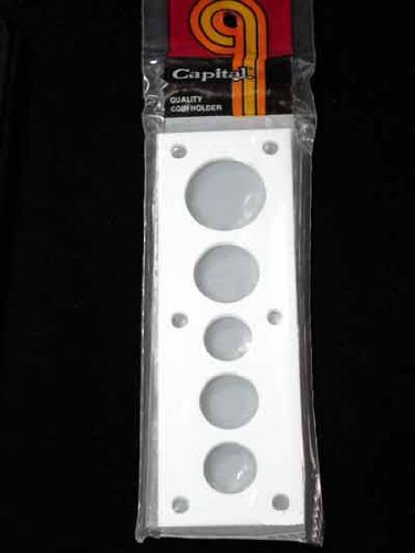 Capital Plastics 2x6 Holder CENT-HALF DOLLAR SET White by Capital Plastics