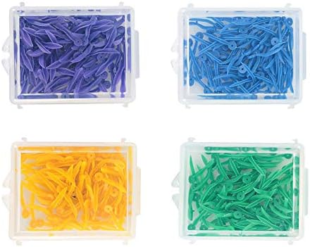 Dental Plastic Wedge Professional Clean 400Pcs/Bag Disposable Plastic Wedge with Holes