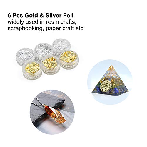 LET'S RESIN Orgone Pyramid Making Supplies,Orgone Orgonite Supplies Including Metal Shavings, Quartz Crystals, Stones, Foil for Orgone Orgonite Pyramids, Orgonite Jewelry (Not Including Resin or Mold - Thumbnail 4