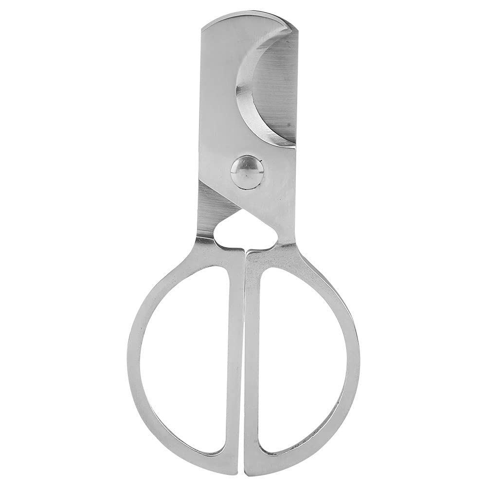 Cigar Cutter, 420 Stainless Steel Silver Double Edged Cigar Cutter Pocket Cigar Tool Scissors for All Kinds of Cigars