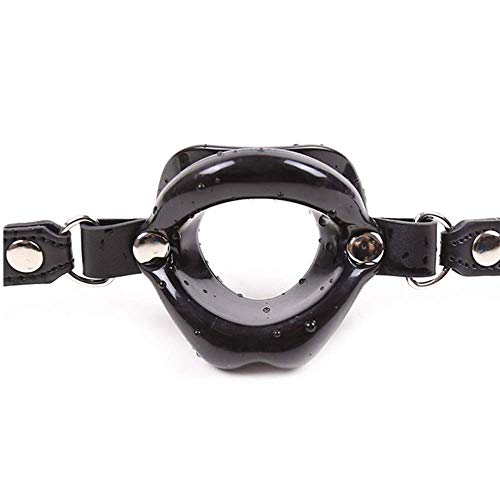 Palla-con-bocca-morbida-regolabile-in-silicone-nero-Gioco-di-ruolo-Giocattolo-restrittivo-gola-gola-schiava