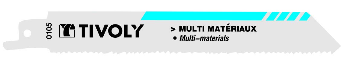 Tivoly XT505820105 Sabre Saw Blade Multi-Material L150 X2
