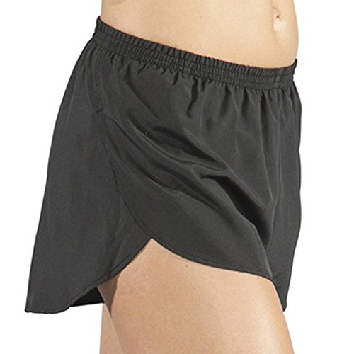 BOA Womens 1" Elite Split Solid Running Short (1001B)