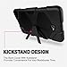 Samsung Galaxy Tab A 7.0 Case (SM-T280),3in1 Heavy Duty Shockproof Armor Hybrid High Impact Resistant Defender Full Body Protective Cover with Built-in Screen Protector and Kickstand (Black)