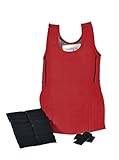 Abilitations Integrations Weighted Soft Vest, Red, X-Small, 24