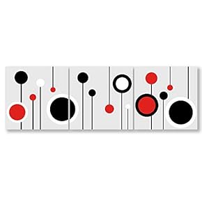 Wall26-3 Panel Canvas Wall Art- Elegant Flowers-Giclee Painting Wall Bedroom Living Room Home Decoration - 12"x12"x3 Panels