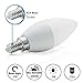 CTKcom 3W LED Candelabra Bulbs,40W Light Bulbs Equivalent,E14 Base,White 6000K,420LM Candle Light Bulbs for Chandelier,Ceiling Fan Lights,Decorative Candle Light Bulb,AC85-265V(4-Pack)