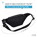 Kayhoma Fanny Pack 50in Bum Bags Water Resistant Waist Belt Purse Black