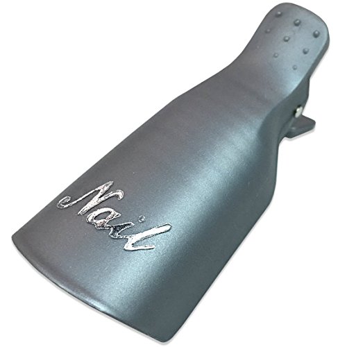 Pana 10 Pcs High Quality Reusable Acrylic Nail Soak Treatment UV Gel Polish Remover Clip Cap Manicure Tool (Silver Color)