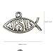 Yansanido Pack of 100 Alloy Fish Shape