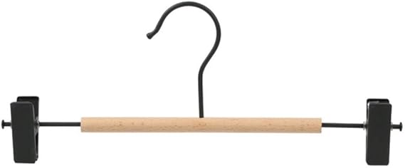 Colgador de ropa de madera de hierro Colgador de almacenamiento para