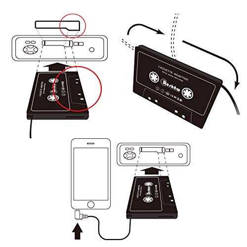 3 Reshow+Car+Audio+Cassette+Adapter