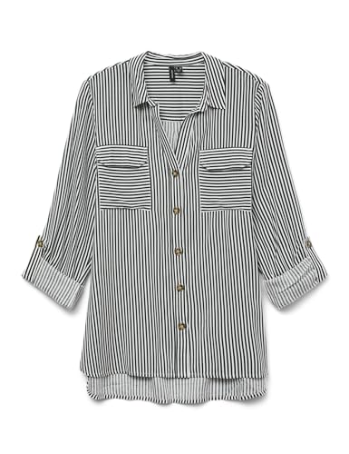 VERO MODA Vmbumpy T-Shirt L/S New WVN GA Noos, Vert pin, XS