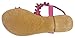 Elegant Women's Fashion Pink Hawaiian Flowers Gladiator Flat Sandals