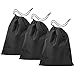 Travel Shoe Bags - Set of 3 Nylon Shoe Storage Bags - Durable and Reusable Travel Organizer Drawstring Bag-Protects Footwear, Sneakers, Sandals, Against Scratches, Scraps, Scuffs, and Dust