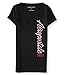 Aeropostale Women's Aero Vertical Logo V-Neck Graphic T Shirt