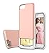 Style4U iPhone 8 / iPhone 7 Case, Slim Shock-Resistant Hybrid Armor Case with Credit/ID Card Compartment for Apple iPhone 8 and iPhone 7 with 1 Stylus [Rose Gold]