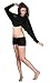 Drawstring Sexy Stretch Knit Low Rise Shadow Stripe Shorts by KD dance New York