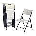 Lifetime 80643 Contemporary Commercial Folding Chair (4 Pack), White Granite