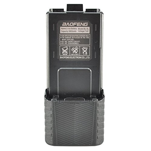 Baofeng 7.4v 3800mah Li-ion Extended Battery Black