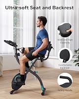 MERACH Foldable Exercise Bike 16-Level Magnetic Resistance 300lbs Capacity view 10