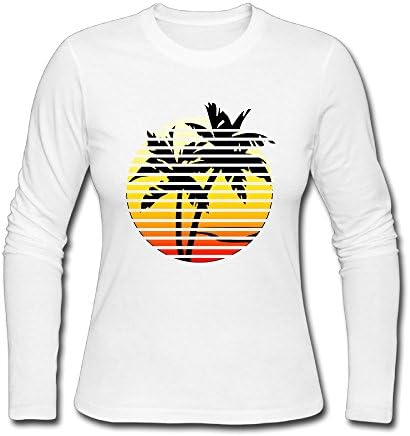 CHSMGS Women's Coconut Long Sleeve T Shirts Normal Fit