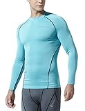 TM-R11-SBNZ_X-Large Tesla Men's Long Sleeve T-Shirt Baselayer Cool Dry Compression Top R11