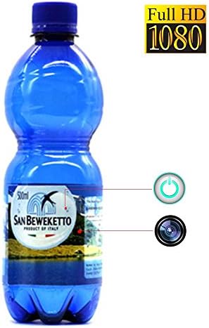 Water Bottle Nanny Camera,ESROVER 8GB Mini Camera HD 1080P Plastic Drinking Water Bottle Potable Super Covert Nanny Cam