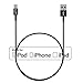 Luxtr - iPhone Charger - 6.5 ft - True Apple Certification, Fits All Cases, Works with All Lightning Devices - Black