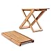 Furniture Life Squatting Toilet Stool, Folding Bamboo Wood Squat Stools, Ultra Portable & Eco Friendly, Free Travel Bag Included, Bathroom Foot Stool (One Pair)
