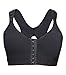 YIANNA Women's Post-Surgical Front Closure Sports Bra Adjustable Wide Strap Racerback Support Bra