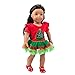 Wensltd Chirstmas Clothes Dress for 18 Inch American Girl Doll Accessory Girl Toy (Green)