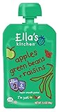Ella's Kitchen Organic Stage 2, Apples Green Beans + Raisins, 3.5 Ounce (Packaging May Vary)