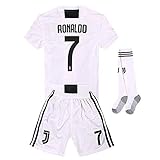 FCM 2018/2019 New #7 Cristiano Ronaldo Kids Third Soccer Jersey & Shorts Youth Sizes
