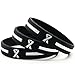 Inkstone (12-pack) White Awareness Ribbon Silicone Bracelets - Wholesale Pack of 1 Dozen Wristbands for Men Women…