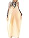 Fanala Women V Neck Spaghetti Strap Summer Beach Maxi Long Sundress M