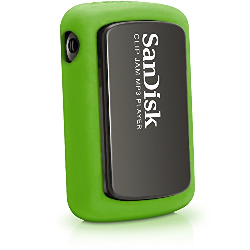 igadgitz U4293 Silicone Gel Skin Cover Case Compatible with Sandisk Sansa Clip Jam MP3 SDMX26-008G (2015) - Green