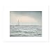 Grey Coastal Wall Art, Nautical Sail boat Picture, Ocean Seascape Beach Cottage Decor - 5x7, 8x10 Print (not framed), ‘Sailing Into Rain’