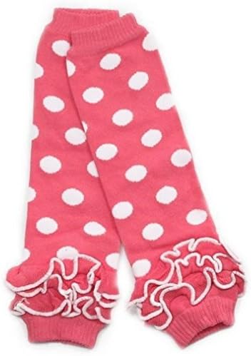 LC Boutique Girls Ruffle Polka Dot Legwarmers for ages 3-8 Years