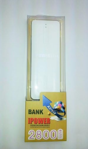 Power Bank Charger External Battery 2800mah By Keva USB, Thin and Small Size, Variety of Colors (WHITE)