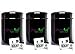 ultravioLeaf 250 ml (8.5 fl oz) Tall Black Ultraviolet Glass Herb Storage Jar - Airtight Stash Container 3-Pack