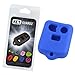 KeyGuardz Blue Rubber Keyless Entry Remote Key Fob Skin Cover Protector