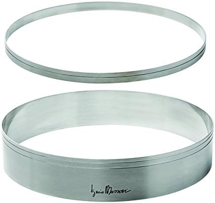 MassariStainless Steel Rings Set, 9.4" & 9.1" Diameter (24cm & 23cm)