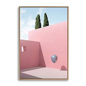 Framed Canvas Wall Art for Living Room, Bedroom Colorful Corridor Canvas Prints for Modern Home Decoration Ready to Hang - 16"x24" inches