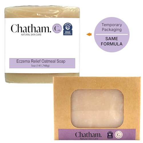 Chatham Natural Skin Care Eczema Relief Oatmeal Soap, oatmeal bath, treatment for eczema rosacea, psoriasis