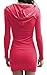 ACEVOG Womens Long Sleeve V Neck Pullover Sweatshirt Casual Tunic Hoodie Dress