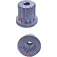 mijob Compatible for LG Washing Machine Pulsator Core Center 11 Teeth Inside and 15 Teeth Outside Gear Rotating Pulsator Plate Metal Axis Spare